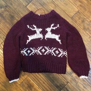 Free People “Beetroot” colored sweater